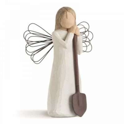 Angel of the garden /Willow Engel Figur mit Spaten