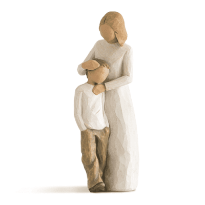 Mother and Son Willow Familie Figur Mutter Sohn