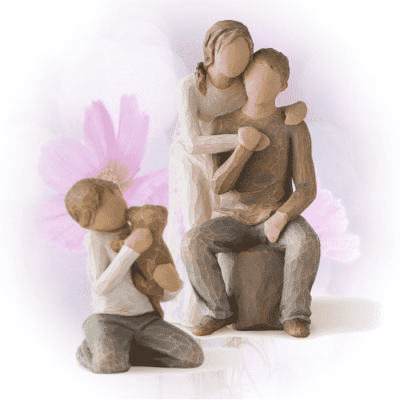 Willow Figuren Gruppe Familie kindness, you and me